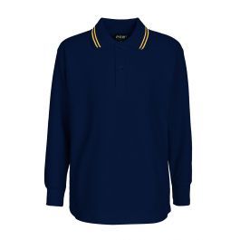 L/S Polo - Stripe Collar