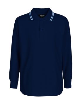 L/S Polo - Stripe Collar