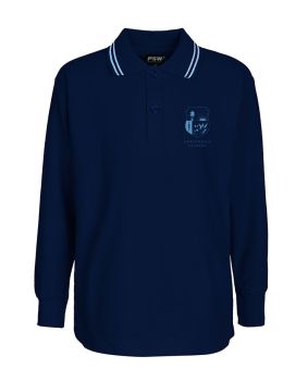 L/S Polo - Stripe Collar