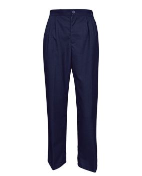 Fly Front Pleated Trousers