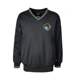 V-Neck Windcheater w Stripes