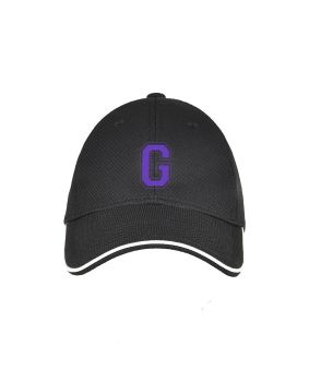 Mesh Baseball Cap with Contrast Piping