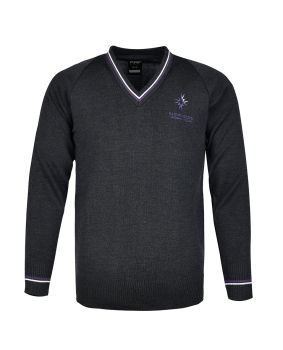Jumper with Stripe Neck & Cuffs