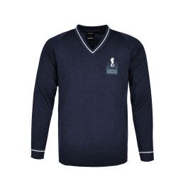 Jumper with Stripe Neck & Cuffs