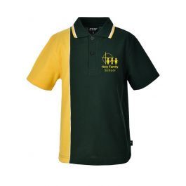 S/S Polo - Vertical Contrast