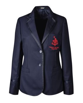 Ladies Blazer with Braid on Lapel and Sleeve