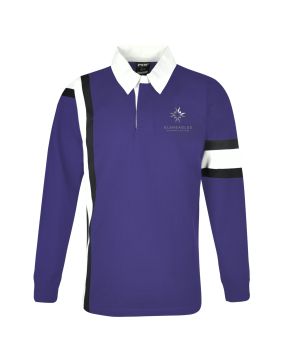 Rugby Jumper with Vertical Stripe - Plain Back
