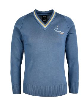 Wool Blend Jumper - 50/50 - Striped Rib