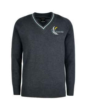 Wool Blend Jumper - 2 Stripe Neck