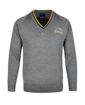 Wool Blend Jumper with Stripe Neck