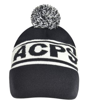 Circular Custom Jacquard Beanie with Pom Pom