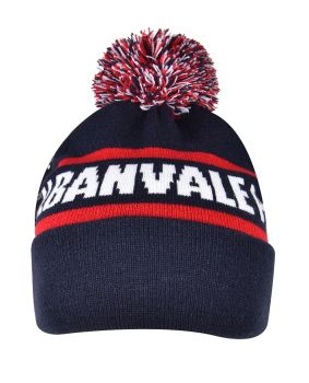 Circular Custom Jacquard Beanie with Pom Pom