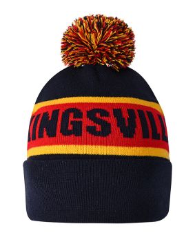 Circular Custom Jacquard Beanie with Pom Pom