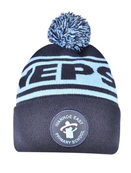 Circular Custom Jacquard Beanie with Pom Pom
