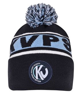 Circular Custom Jacquard Beanie with Pom Pom