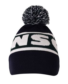 Circular Custom Jacquard Beanie with Pom Pom