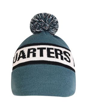 Circular Custom Jacquard Beanie with Pom Pom