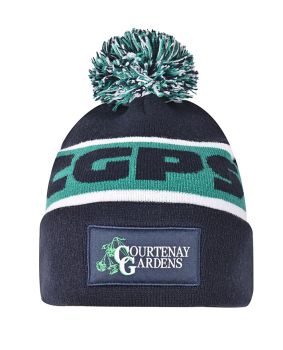 Circular Custom Jacquard Beanie with Pom Pom