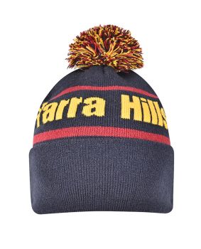 Circular Custom Jacquard Beanie with Pom Pom