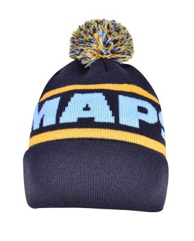 Circular Custom Jacquard Beanie with Pom Pom