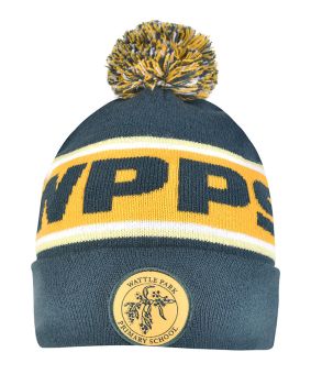Circular Custom Jacquard Beanie with Pom Pom