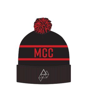 Circular Custom Jacquard Beanie with Pom Pom
