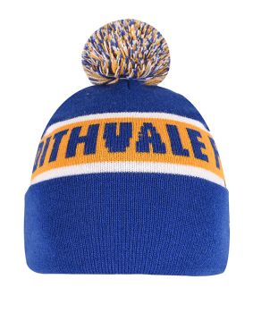Circular Custom Jacquard Beanie with Pom Pom