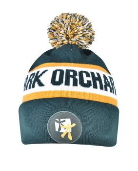Circular Custom Jacquard Beanie with Pom Pom