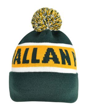 Circular Custom Jacquard Beanie with Pom Pom