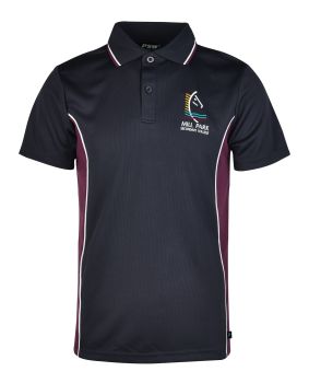 S/S Mesh Panelled Polo