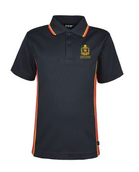 S/S Mesh Panelled Polo