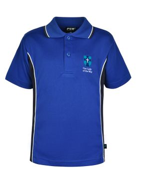 S/S Mesh Panelled Polo