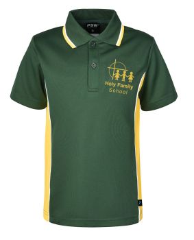 S/S Mesh Panelled Polo