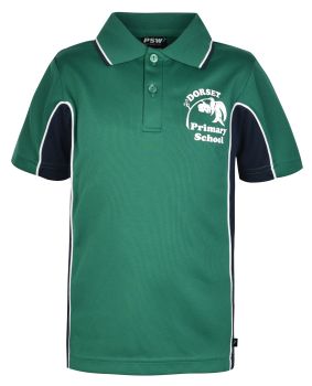 S/S Mesh Polo w Contrast thru Sleeve