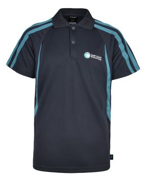 S/S Mesh Polo Shirt with Contrast