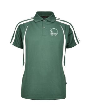 S/S Mesh Polo Shirt with Contrast