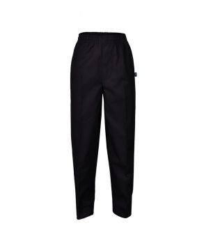 Elastic Waist Pants with Back Yoke