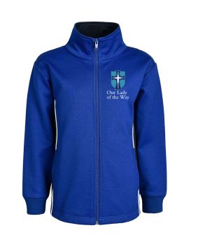 Zip Jacket With Contrast & Piping