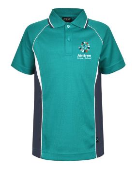 S/S Polo w Contrast panel & piping