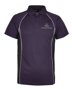 S/S Micromesh Polo w Contrast Panel & Piping