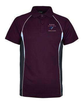 S/S Micromesh Polo w Contrast Panel & Piping