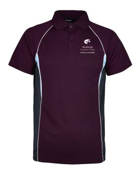 S/S Micromesh Polo w Contrast Panel & Piping