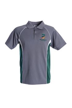 S/S Micromesh Polo w Contrast Panel & Piping