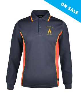 Long Sleeve Mesh Polo