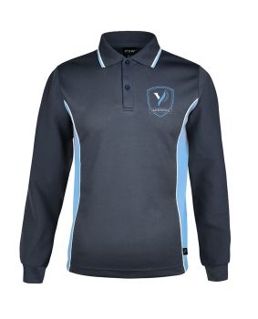 L/S Mesh Polo with Panels