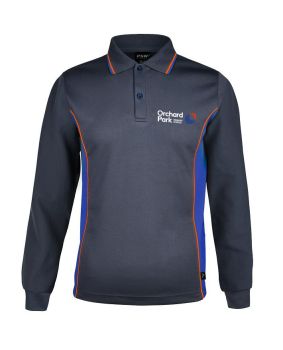 L/S Mesh Polo with Panels