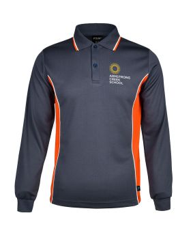 L/S Mesh Polo with Panels