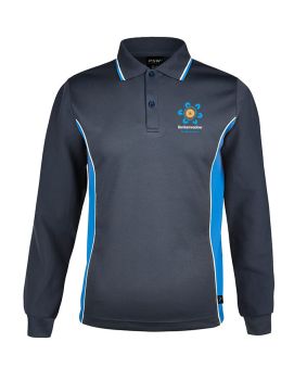 Long Sleeve Mesh Polo