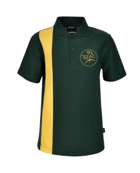 S/S Polo Shirt with Panel at front