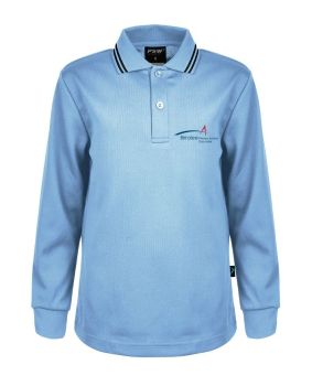 Long Sleeve Mesh Polo